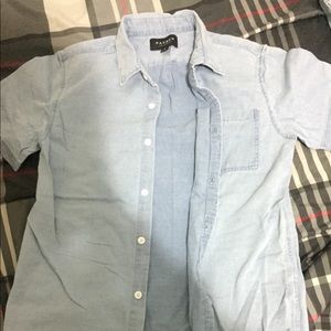 Pacsun Short Sleeve Denim Casual Shirt Mens